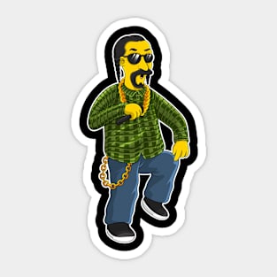 Simpsonize Snoop Ilustration Sticker